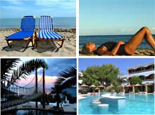 Choose accommoation in several locations for your Energyia holistic fitness holiday retreat in Zakynthos in the Greek islands with Michele Wilburn